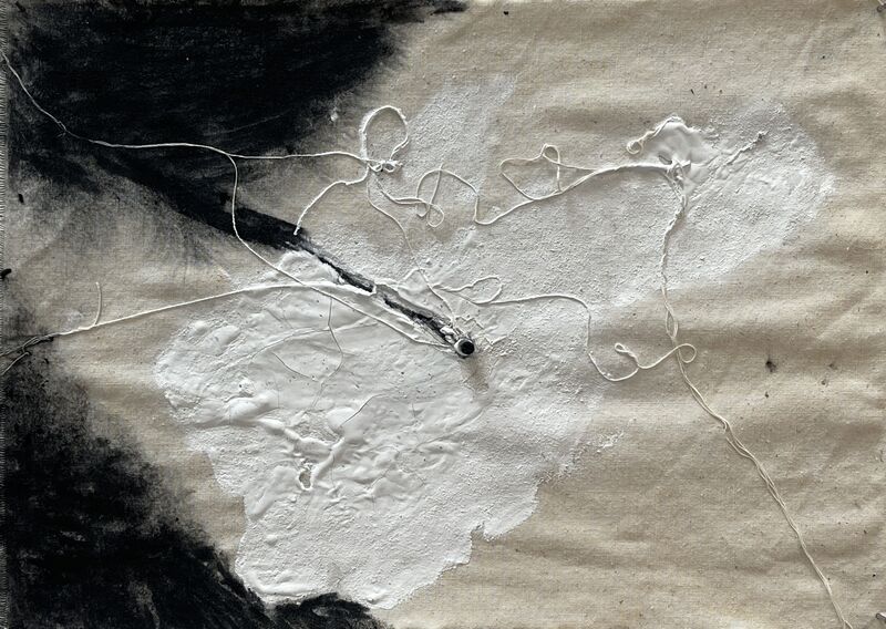 Crucified - a Paintings by Aida Pouryeganeh 
